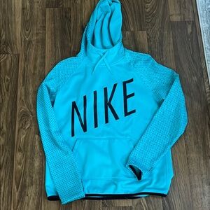 Nike Blue Hoodie with Black Accents